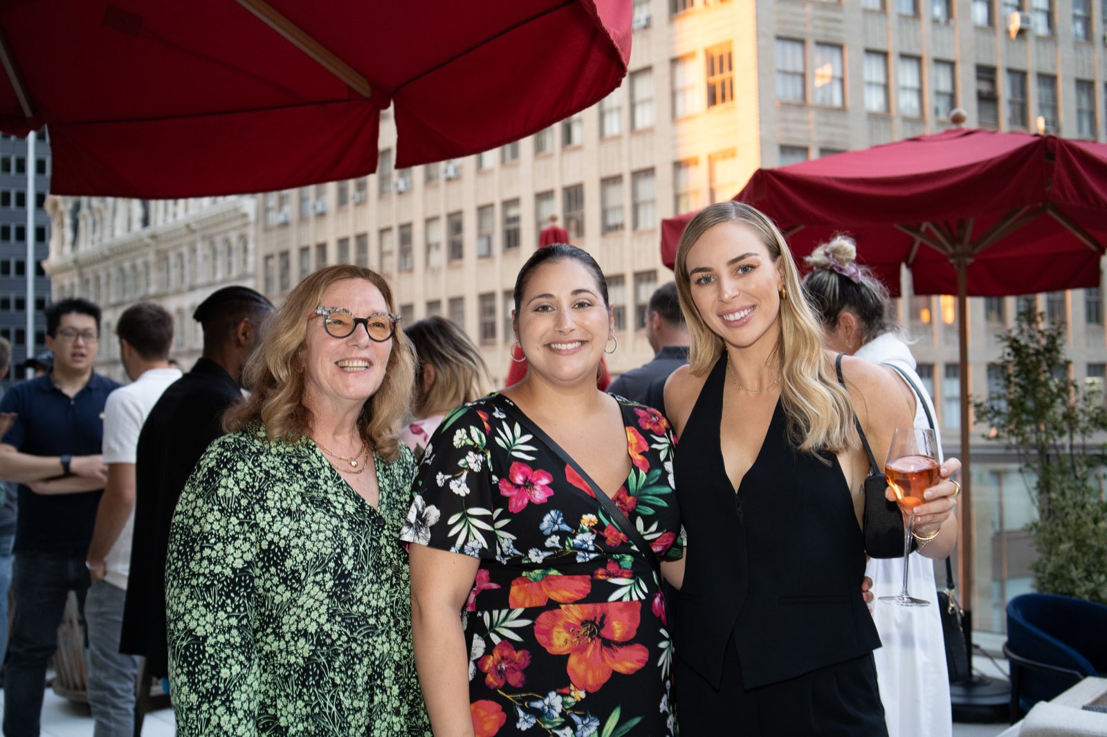 Members at a Time Rich rooftop event