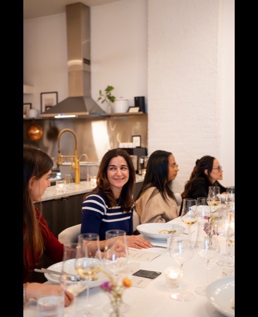 Founders around the table at the Time Rich investor dinner